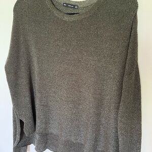 Zara green shimmer sweater